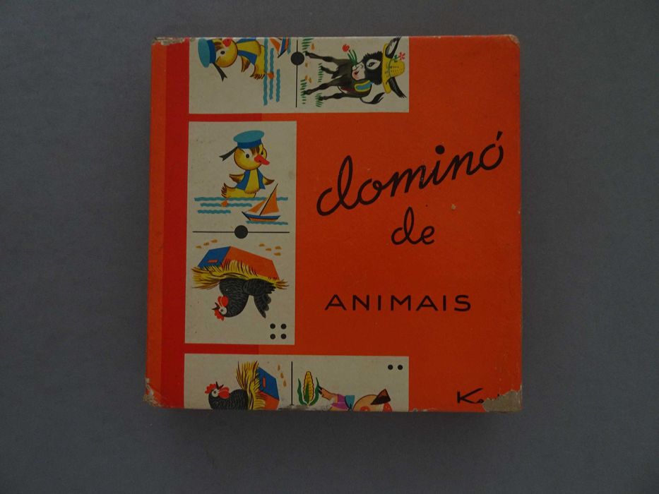 Antigo Jogo da Karto - Dominó de Animais