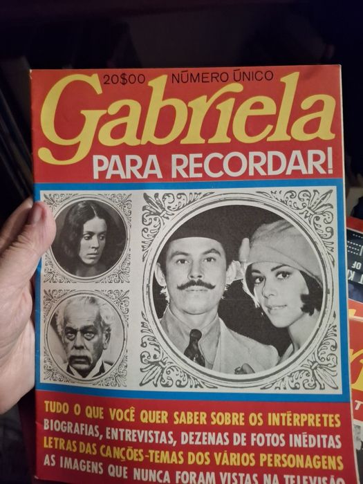Revista telenovela gabriela cravo canela vintage completa mais extra
