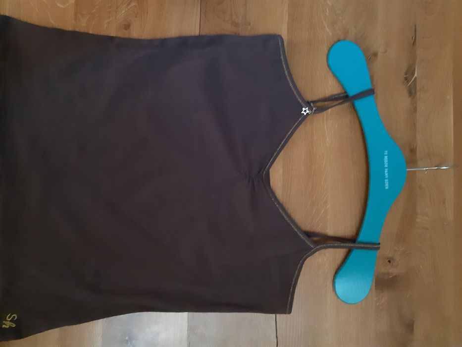 Atmosphere mega top czekoladowo - złoty cotton elastic r L i 40 - 42