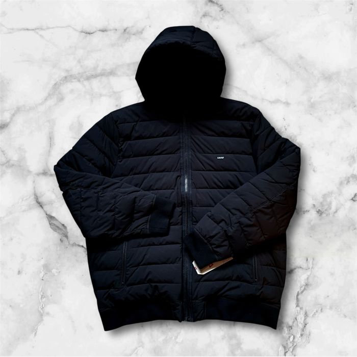 -45% 52 54 XXL Levis демісезон бомбер чорна черная куртка ветровка ххл