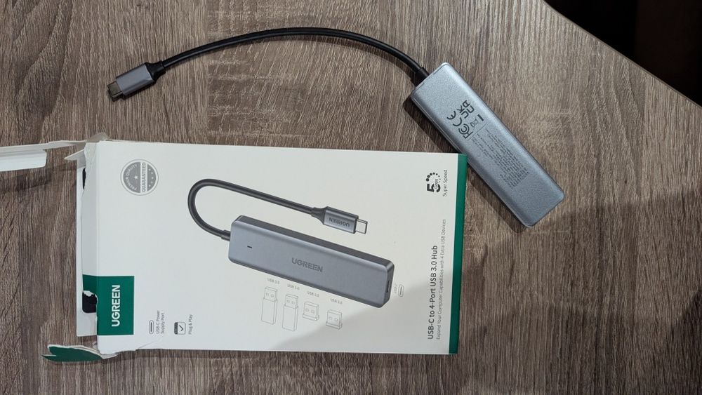 USB-хаб Ugreen CM219 USB Type-C 4 in 1