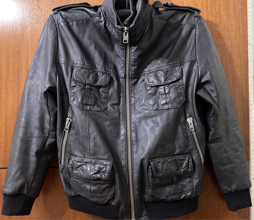 Мужская кожаная куртка