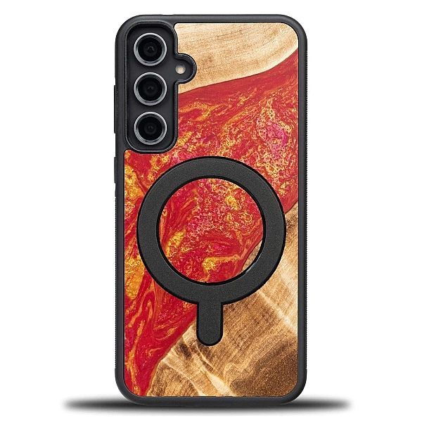 Etui Bewood Unique MagSafe Paris z drewna i żywicy na Samsung Galaxy S