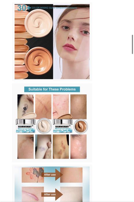 Тату консилер Перекриває Маскує Все! Водостійкий