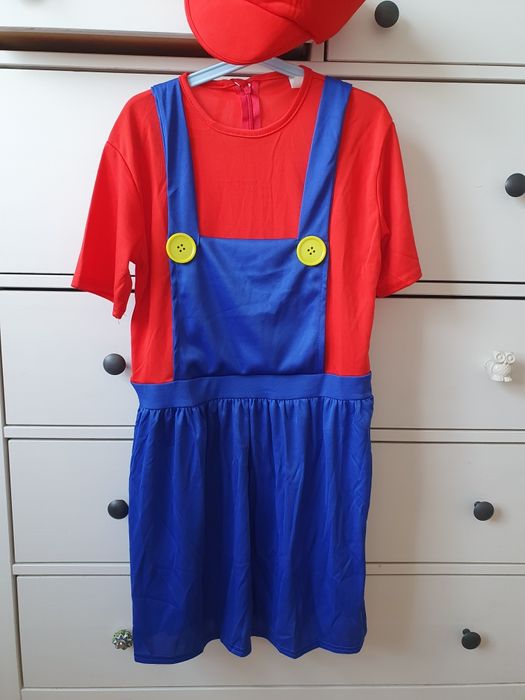 Strój Mario dla dziewczyny kostium przebranie Luigi