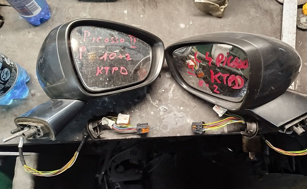 Citroen C4 Picasso II Ktpd lusterko prawe lewe 10 i 12 pin