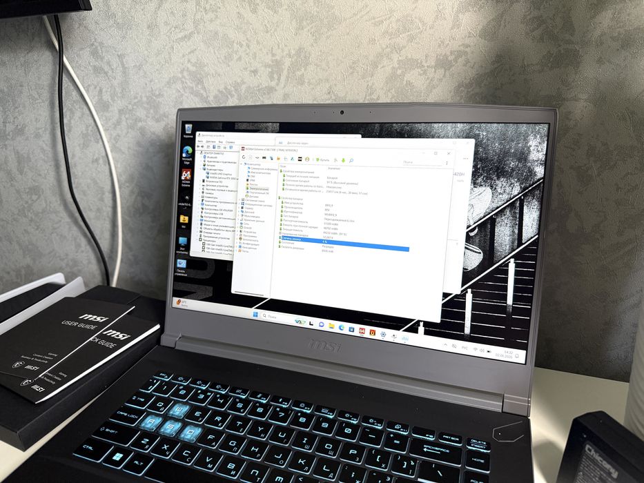 MSI / 2025год/RTX3050/i5-13420H/144Hz/512GB/16GB/Ноутбук.