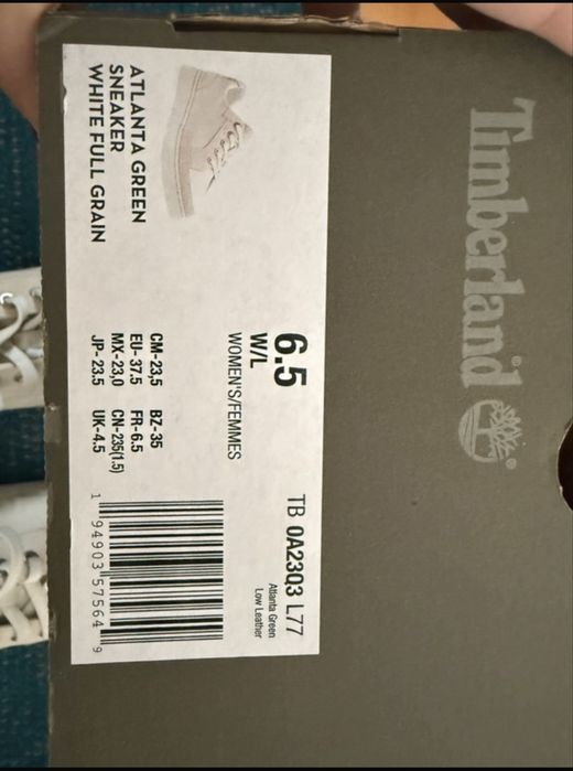 Ténis Timberland, de pele, usados uma vez