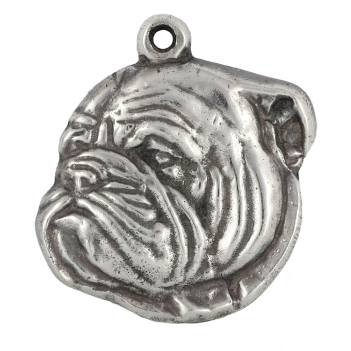 Buldog angielski naszyjnik posrebrzany Art-Dog