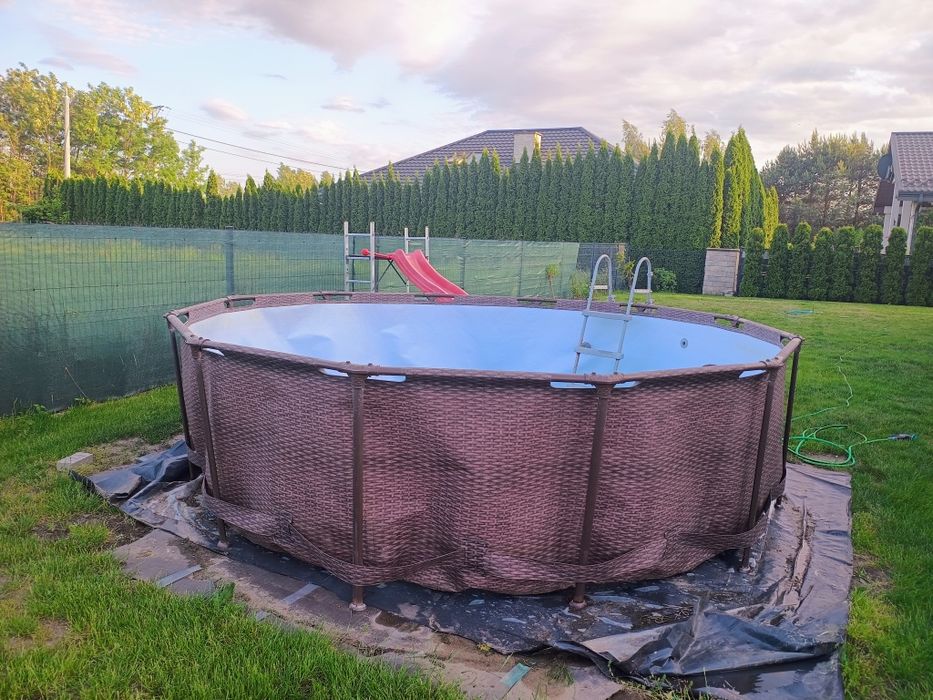 Basen stelażowy 366x100