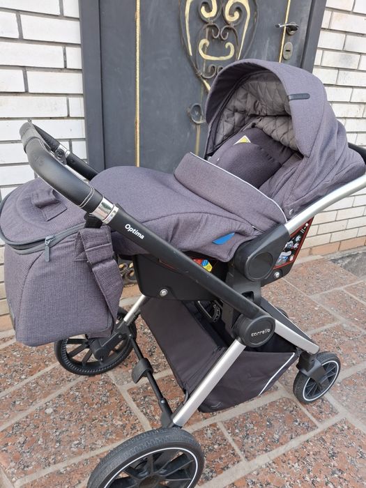 Коляска універсальна 3 в 1 CARRELLO Ultimo (2023) сіра