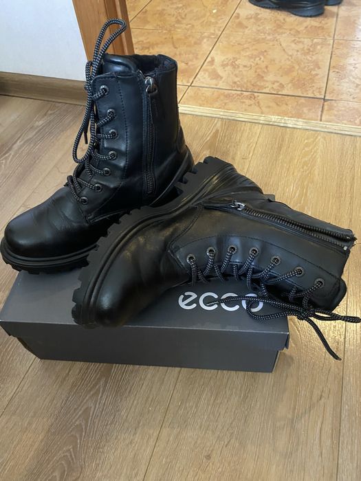 Теплые ботинки кожа ecco 36 размер