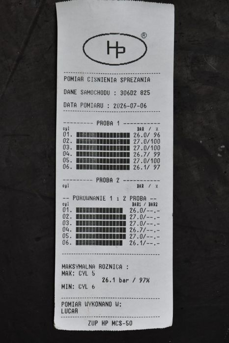 Silnik BMW e46 e60 e61 e65 e53 X5 e83 X3 3.0d 204KM 211 306D2  Kompresja