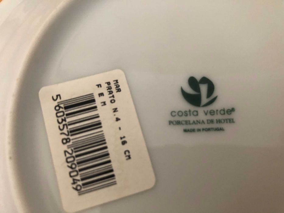 Chávenas capacidade 150 ml Costa verde novas