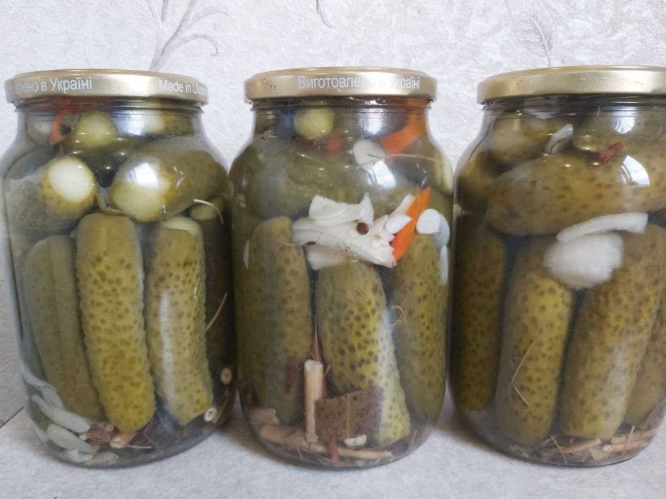 Огурцы маринованные хрустящие 2025г, домашние, органические