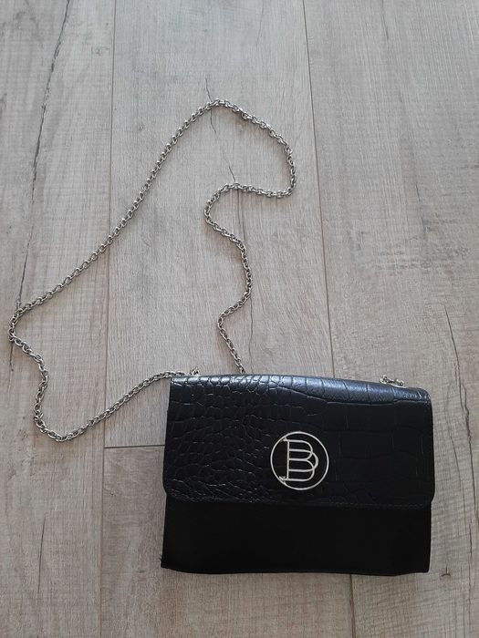 torebka skórzana Batycki z łańcuszkiem nowa