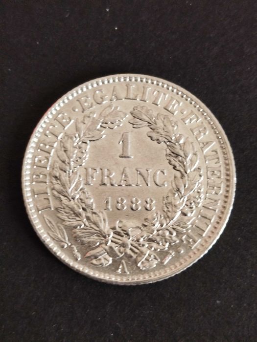 1888 - 200 Reis (1 Franco) - Moeda de Recurso - Prata