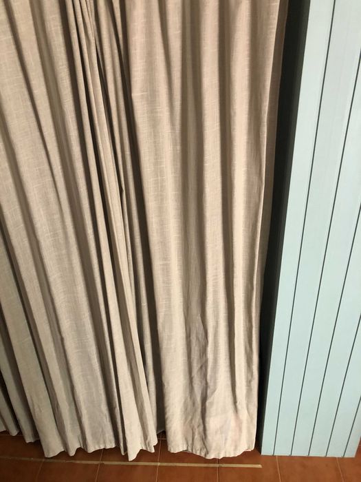 Cortinado em Linho Cinzento – Como Novo (6 Disponíveis)