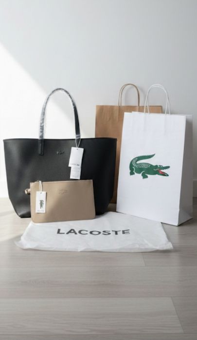 Lacoste a 60% bolsas prontas a oferecer
