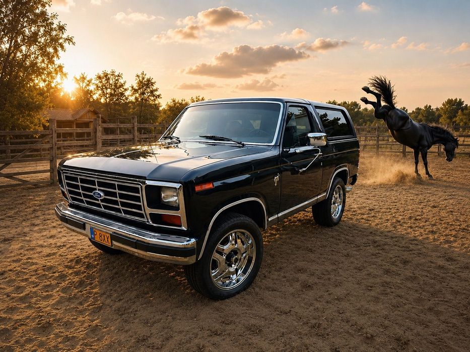 Ford Bronco Ford Bronco 5.8 V8 z 1984 roku po renowacji