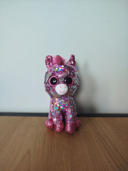 Pluszowy miś cekinowy jednorożec Ty