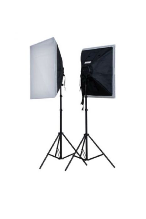 Linkstar SLHK4 kit 2 focus luz dia + suporte fundos + rolo papel