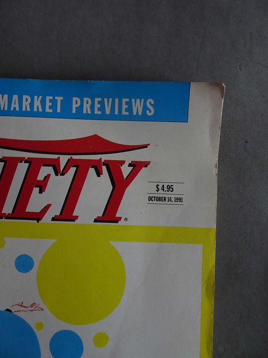 Revista de cinema Variety 1991 Sorrisi is magic