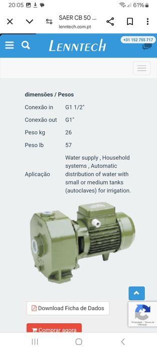 Bomba Água Superfície