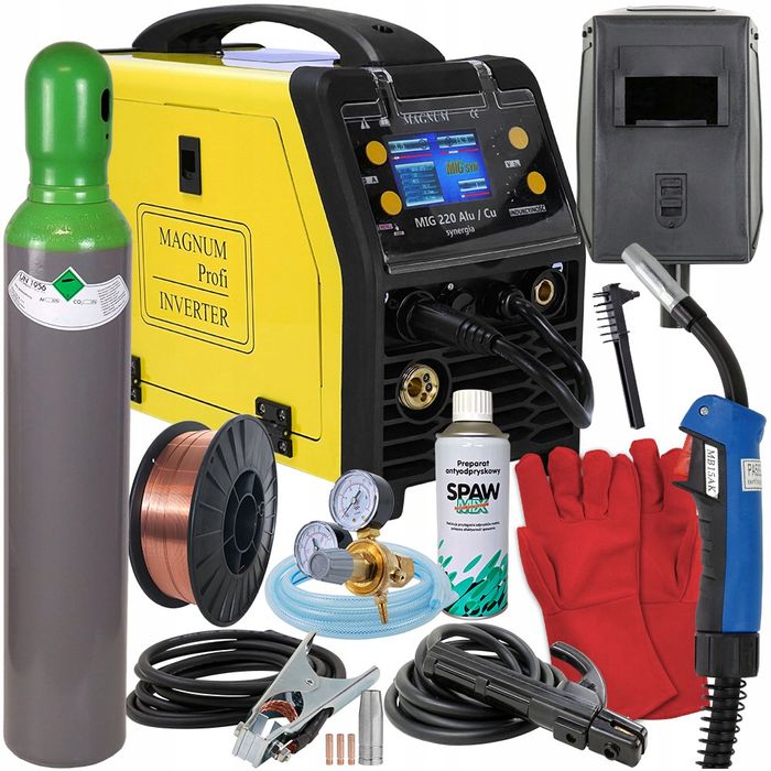 Spawarka Inwertorowa Magnum Mig 200 Lcd Zestaw