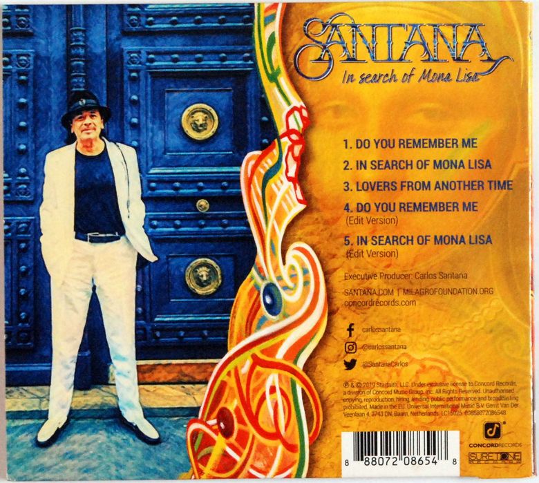 (CD) Santana - In Search Of Mona Lisa s.BDB