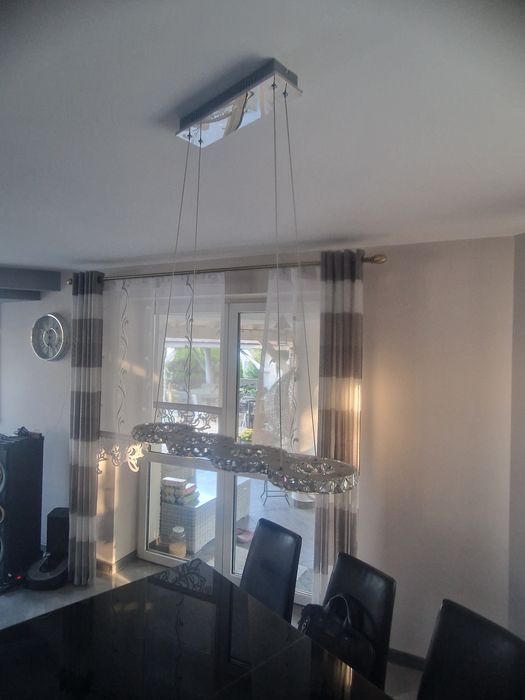 Zestaw lamp led Glamor  do salonu i jadalni.