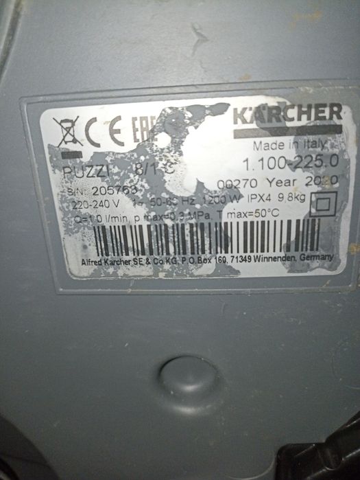 Karcher Puzzi 8/1