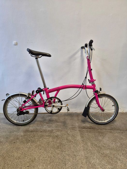 Brompton M3L w niepowtarzalnym kolorze Hot Pink [GW+FV]