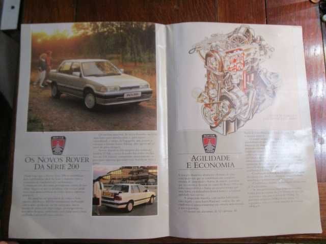 folheto promocional Rover Serie 200