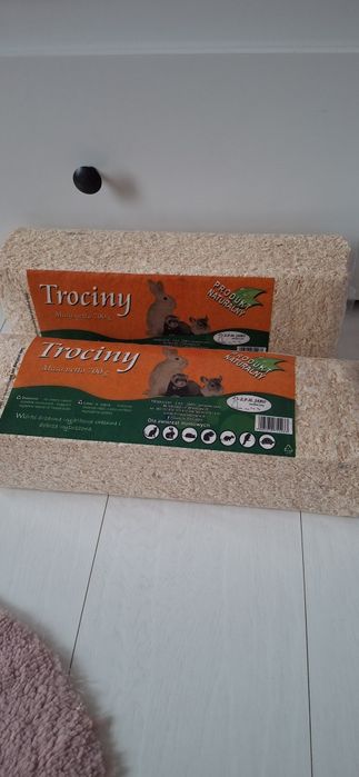 Trociny sciolka chomik królik gryzoń 2 szt