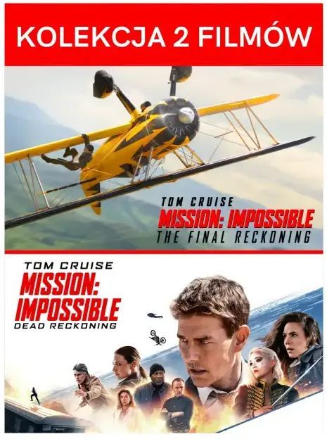 Mission: Impossible. Dead Reckoning/ Final Reckoning. Kolekcja 2 filmów, 2 DVD. Nowy Produkt