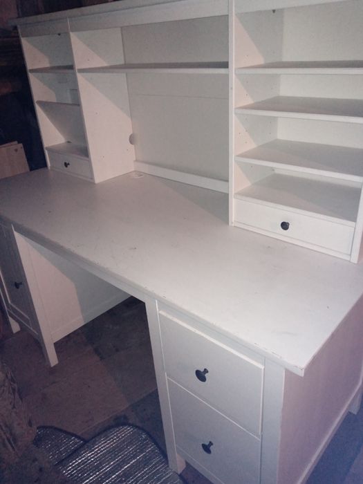 Biurko IKEA Hemnes biała bejca