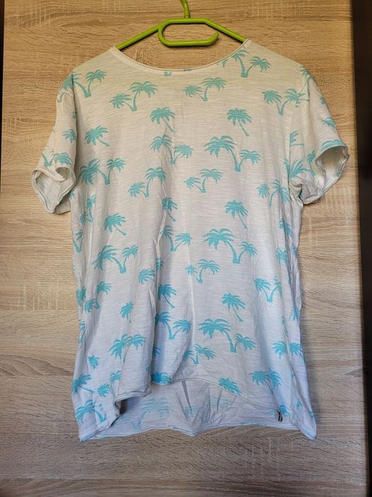 Indicode koszulka podkoszulek męska palmy biała S