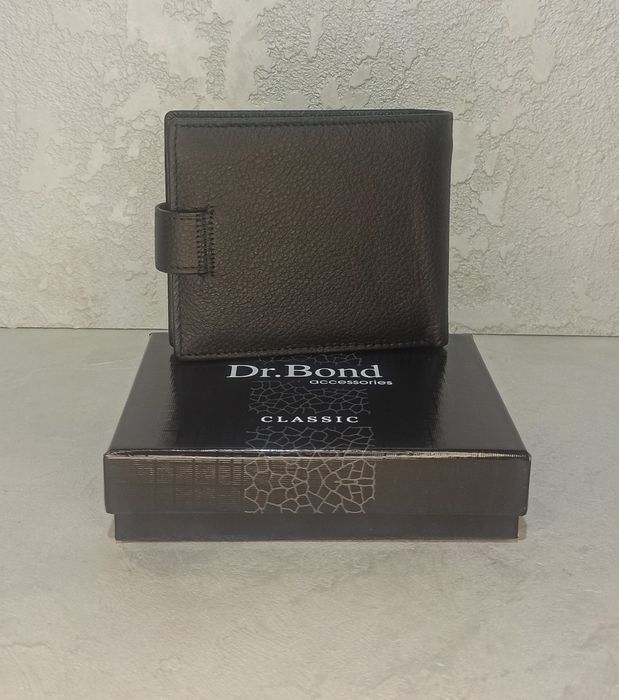 Гаманець чоловічий шкіряний  Dr. Bond кошелек мужской кожаный