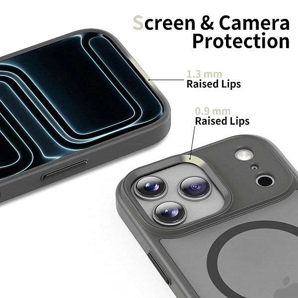 Etui Tech-Protect MagMat MagSafe na iPhone 17 Pro - szare