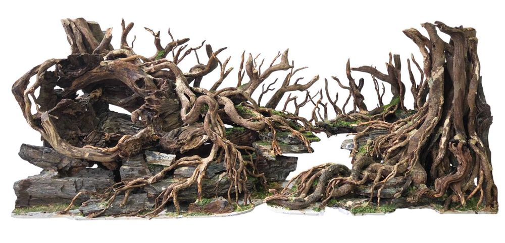ARANŻACJA TERRARIUM AKWARIUM handmade 120x40x45 cm dekoracje