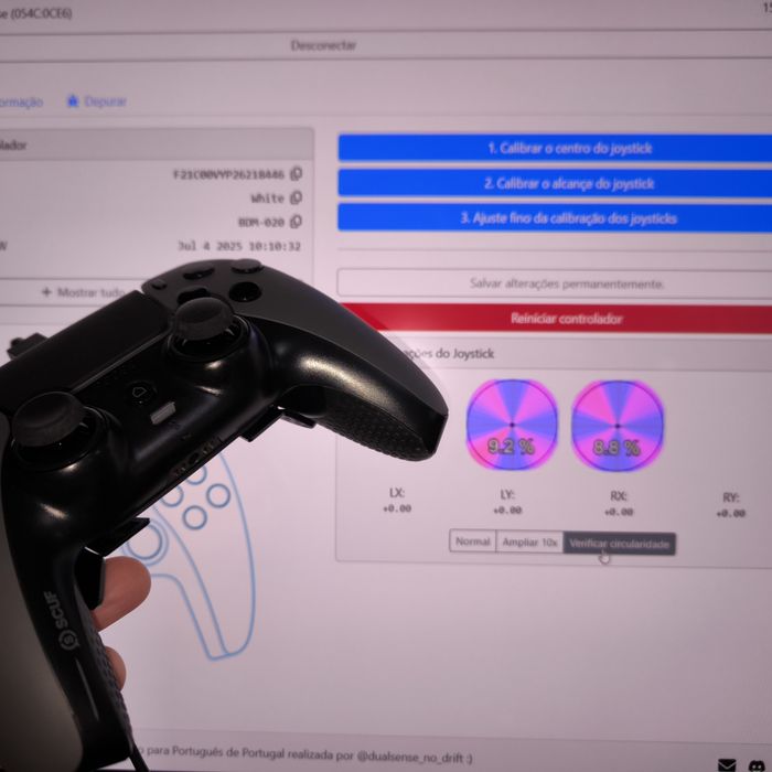 Scuf Reflex com joysticks TMR favor Union - PS5