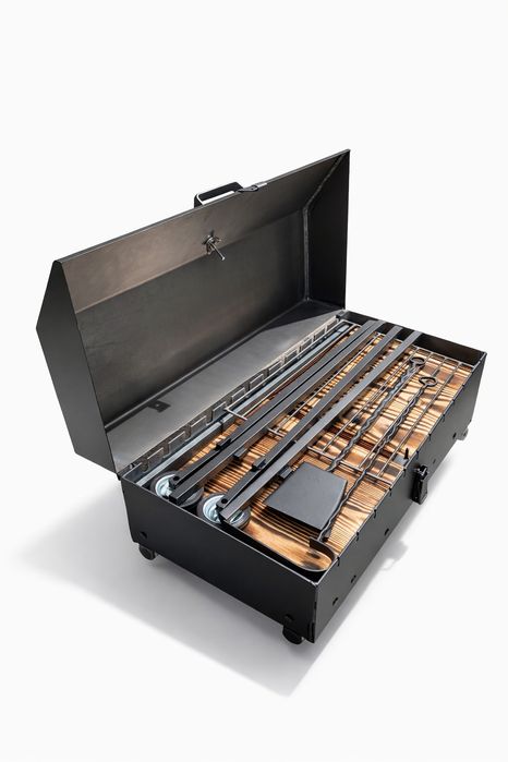 Мангал Grill посилений.  Розкладний стаціонарний мангал-гриль