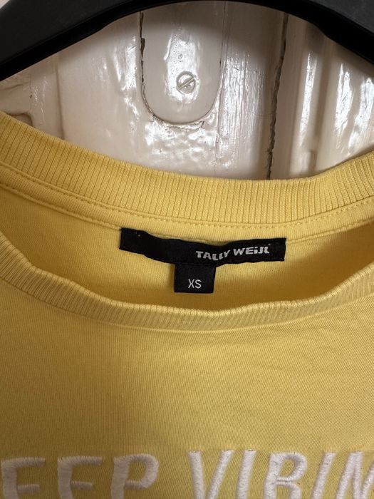 Żółty crop top Tally Weijl rozmiar XS
