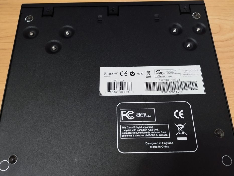 Placa de som focusrite saffire pro 24