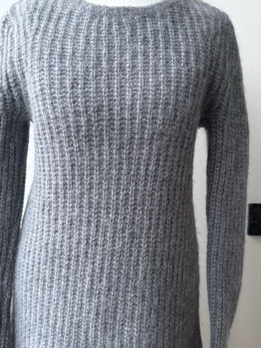 Сірий светер сукня серый свитер платье COS альпака шерсть
