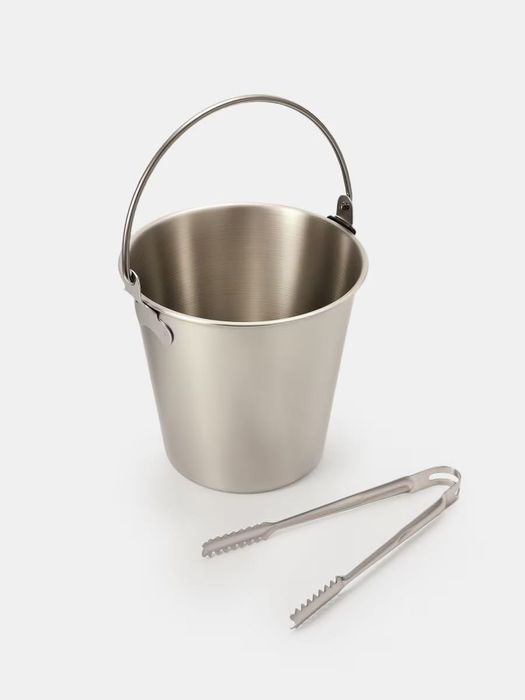 Wiaderko na lód ze szczypcami