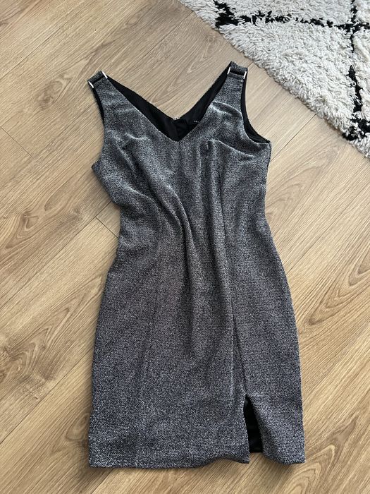 Sukienka srebrna elegancka