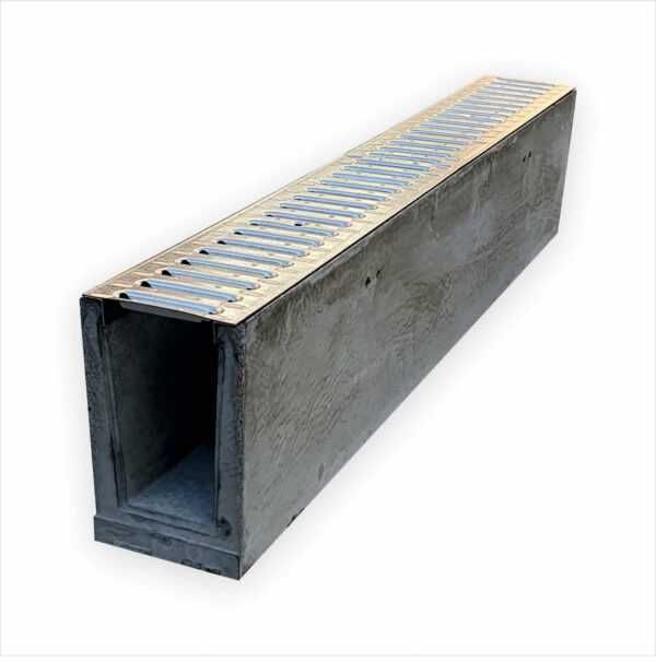 Лоток бетонний (дощоприймач, водовідвід) з решіткою