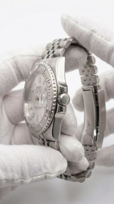 Seiko Mod Automático "Ice Blue" - Movimento NH35 (Novo)
